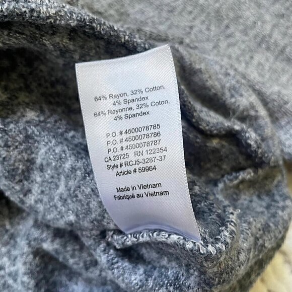 Community Cozy Grey Turtleneck Sweater -Size Small - Picture 3 of 4